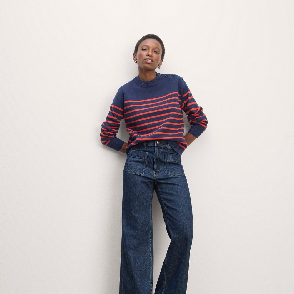 Everlane Women's '70s Wide Jean in Indigo Rinse, Size 29